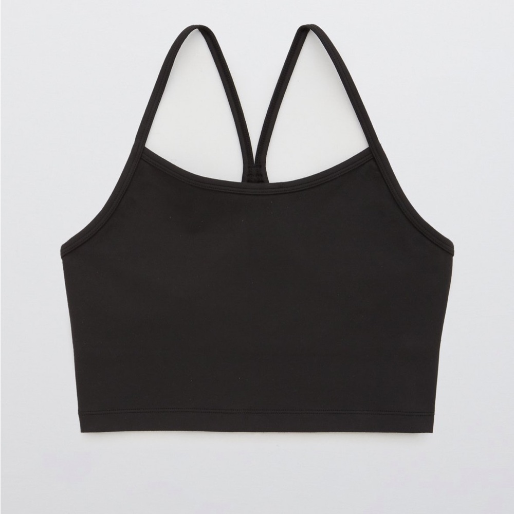 Black Offline by Aerie The Hugger Longline Racerback Sports Bra XXL